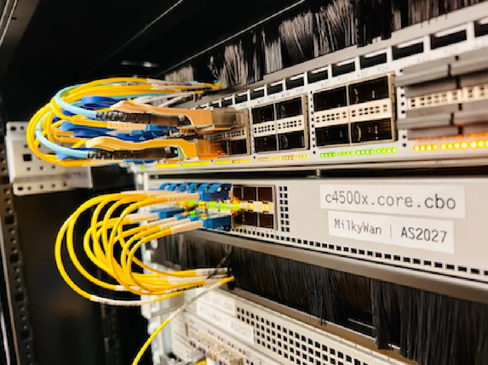 A MilkyWan rack